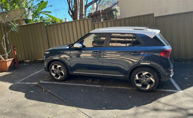 Outdoor lot parking on Hopewell Street in Paddington New South Wales Outdoor lot parking on Hopewell Street in Paddington New South Wales