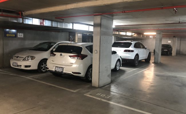 Covered car parking with swipe card access