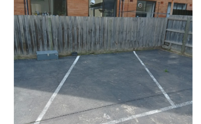 Outdoor lot parking on Inkerman Street in St Kilda Victoria Outdoor lot parking on Inkerman Street in St Kilda Victoria