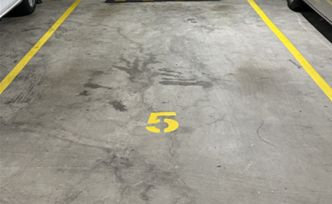 Secure parking 200 m from Mascot station
