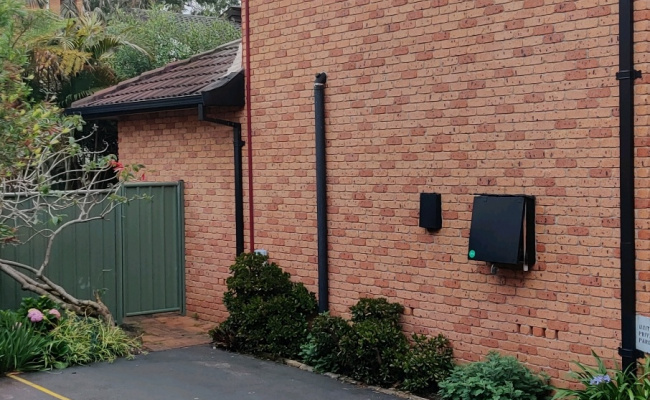 Private off street parking two blocks from CBD