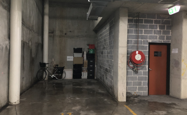 Secure underground parking in the heart of Newtown.