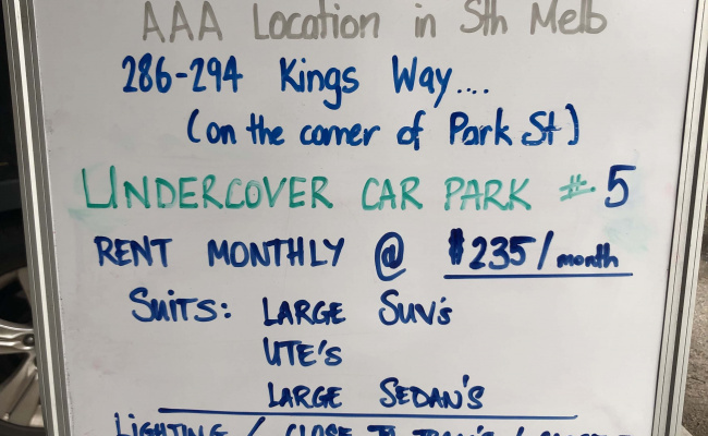AAA Location - Kings Way & Park Sts undercover #3