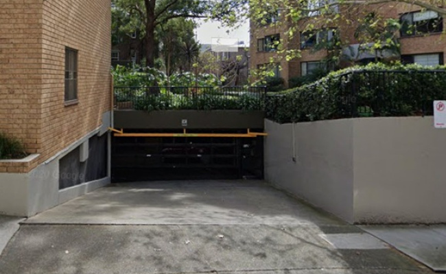 Parking spot in busy