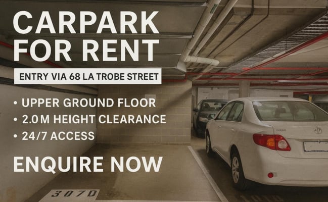Melbourne - Secure Indoor Parking in CBD Near RMIT (C25)