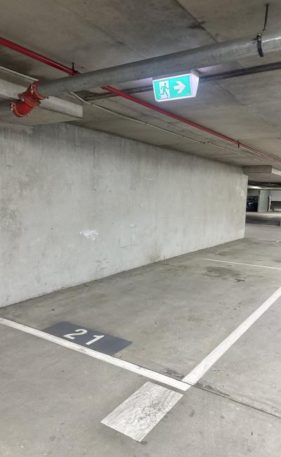 Indoor lot parking on La Trobe Street in West Melbourne Victoria Indoor lot parking on La Trobe Street in West Melbourne Victoria
