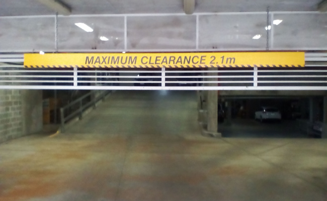 Indoor lot parking on Leveson Street in North Melbourne Victoria Indoor lot parking on Leveson Street in North Melbourne Victoria