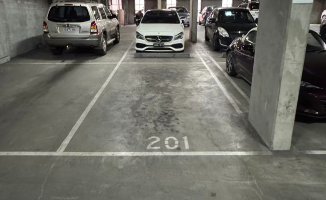Lock up garage parking on Little Bourke Street in Melbourne Victoria Lock up garage parking on Little Bourke Street in Melbourne Victoria