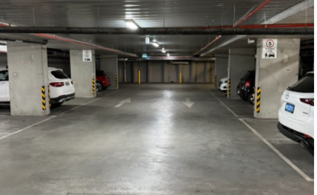 Indoor lot parking on Little Collins Street in Melbourne Victoria Indoor lot parking on Little Collins Street in Melbourne Victoria