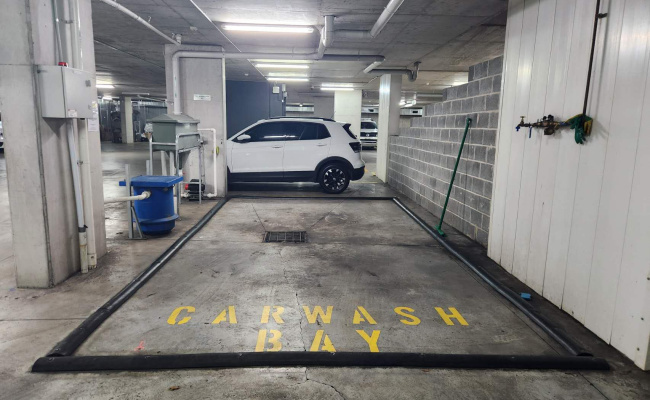 Secure Underground Parking Near Homebush Station With a Carwash Bay