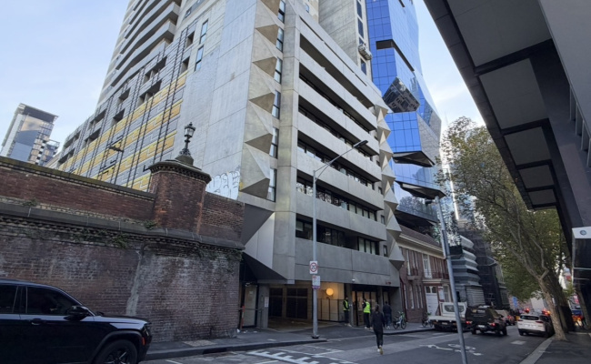 Secured indoor car parking near Flagstaff, Law Courts & Victoria University.