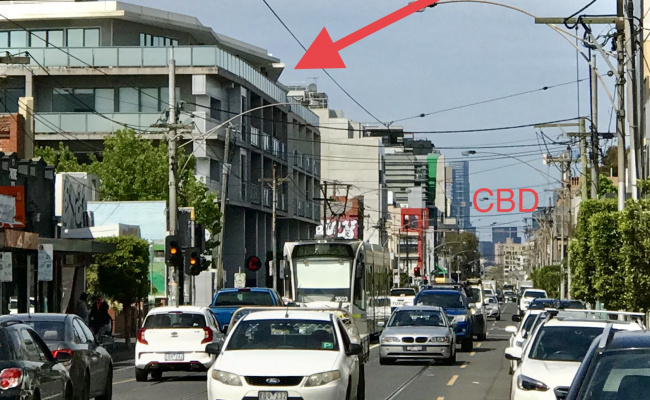 Indoor security parking in heart of Lygon St commercial / res zone. 15 mins direct tram to city.