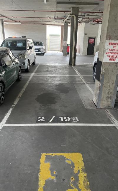 Great undercover secure parking near the CBD with access to the number 19 tram right out front