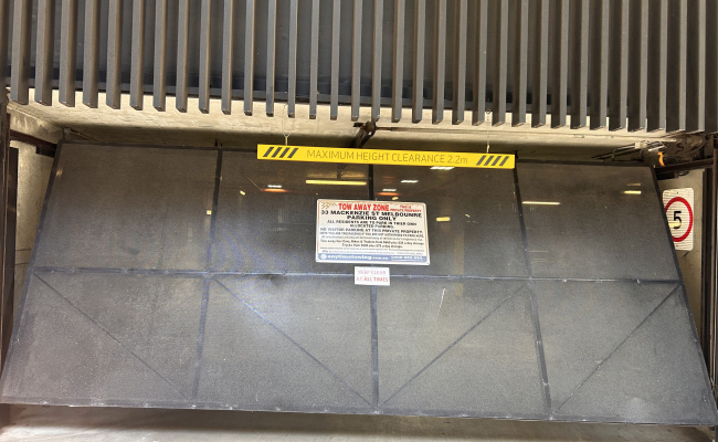 Great indoor carapace at 33 Mackenize Street - Needs to be Resident of the Building