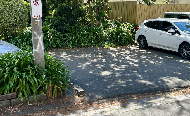 Outside parking on Malvern Road in Prahran Victoria Outside parking on Malvern Road in Prahran Victoria