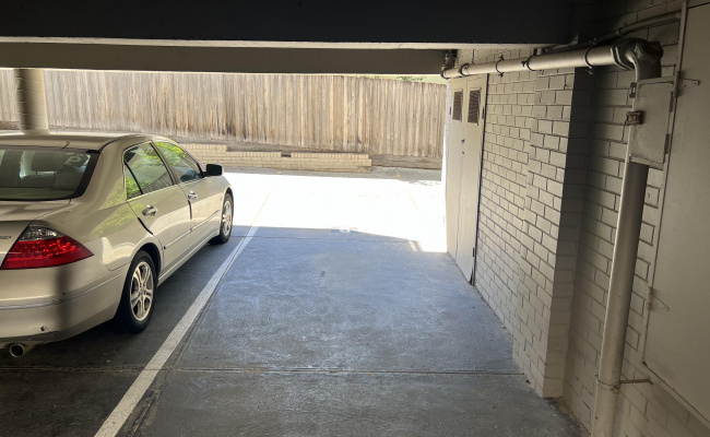 Undercover & safe parking space closeby to hospitals and CBD/PT