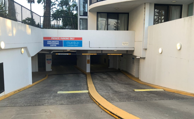Indoor lot parking on Marine Parade in Coolangatta Queensland Indoor lot parking on Marine Parade in Coolangatta Queensland