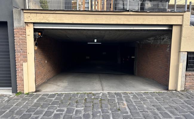 Secure parking lot on Marion Lane in Fitzroy, 50m from the 86 & 96 trams, 24/7 access via remote.