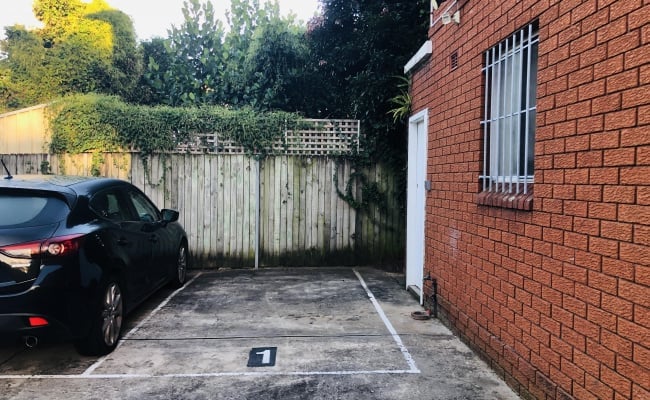 Outdoor lot parking on Marrickville Road in Marrickville New South Wales Outdoor lot parking on Marrickville Road in Marrickville New South Wales