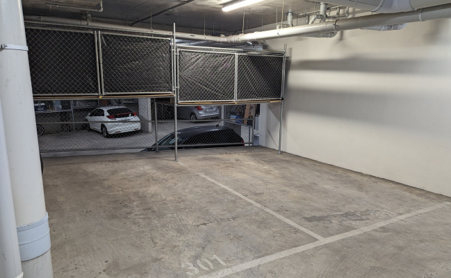 Secure, undercover car space
