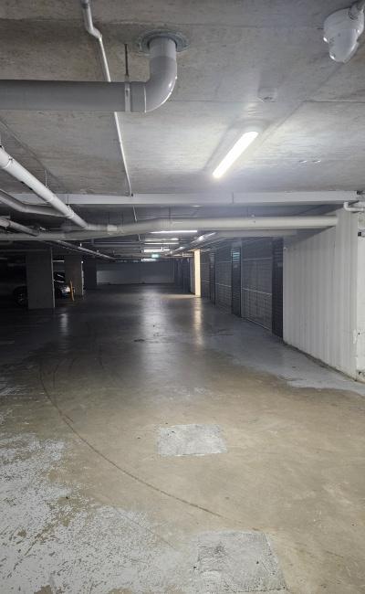 Double Tandem parking lot in secured car park