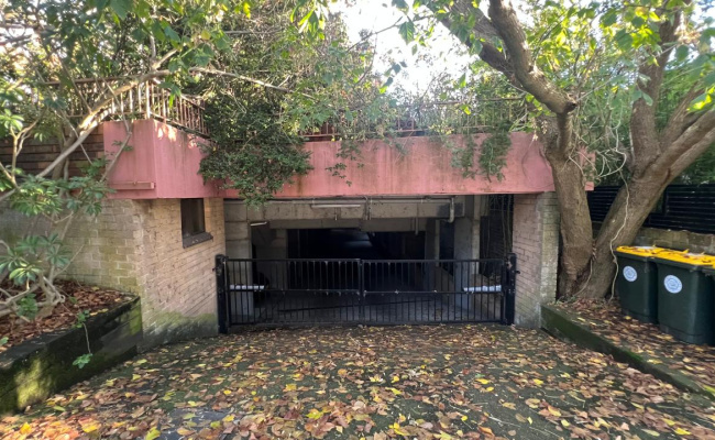 Lock up garage parking on Milner Crescent in Wollstonecraft New South Wales