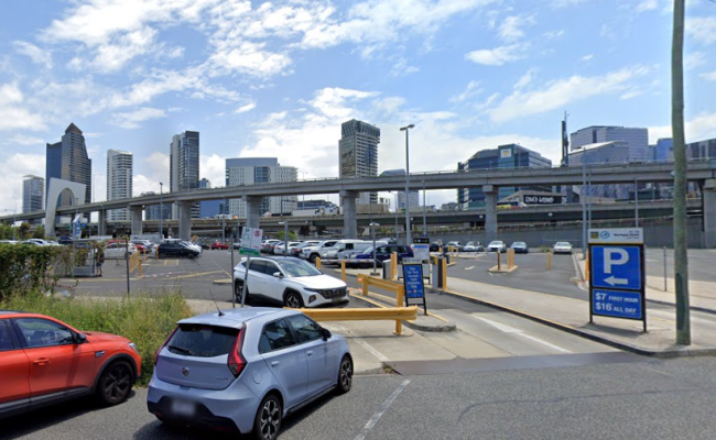 Outdoor lot parking on Montague Street in Southbank Victoria Outdoor lot parking on Montague Street in Southbank Victoria