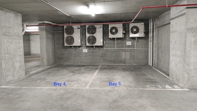 Bay 4 secured indoor parking in Central Park