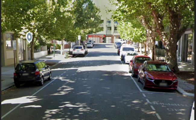 Outside parking on Newcastle Street in Perth Western Australia