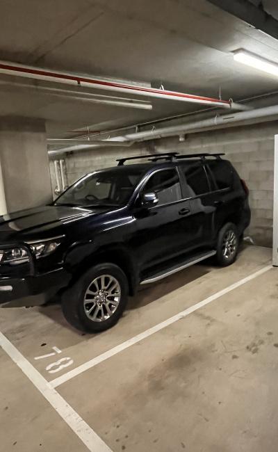 Secure basement lock up parking space, Newstead near gasworks precinct. Dual security rollerdoor