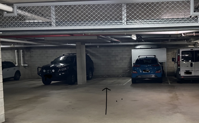 Secure basement lock up parking space, Newstead near gasworks precinct. Dual security rollerdoor