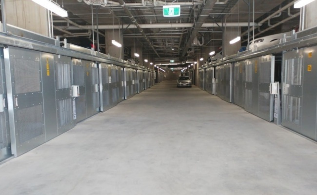 Indoor lot parking on Nicholson Street in Abbotsford Victoria Indoor lot parking on Nicholson Street in Abbotsford Victoria