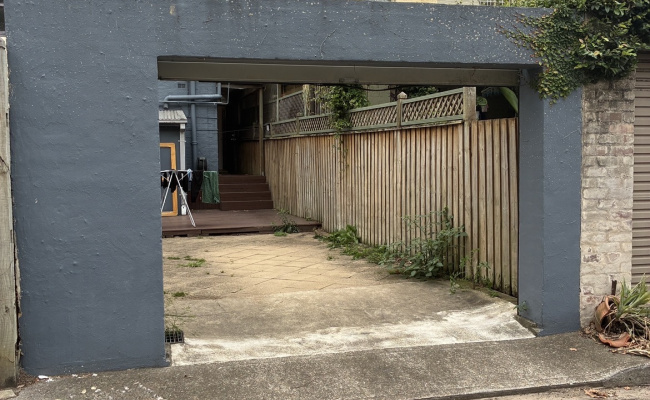 Surry Hills private parking down back lane with roller door access