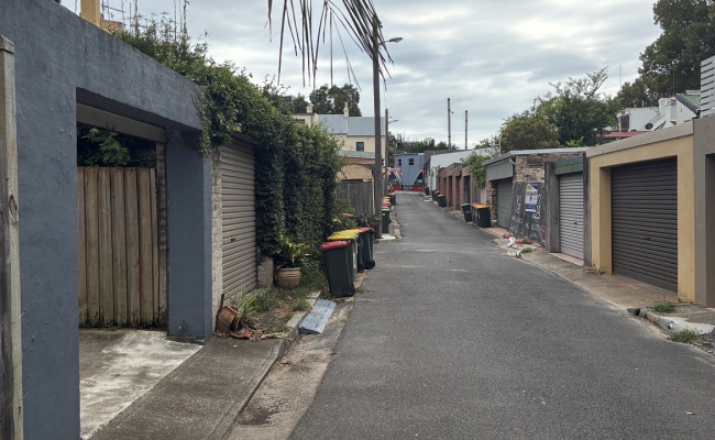 Surry Hills private parking down back lane with roller door access