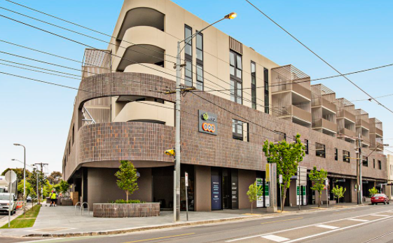 Secure parking within residential complex