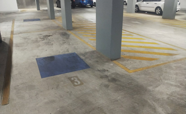 !! Underground indoor lot parking with roller door 150m from tram to City or close to ANU in Turner.