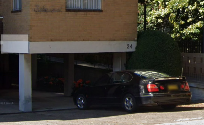 Carport parking on Ocean Street North in Bondi New South Wales Carport parking on Ocean Street North in Bondi New South Wales