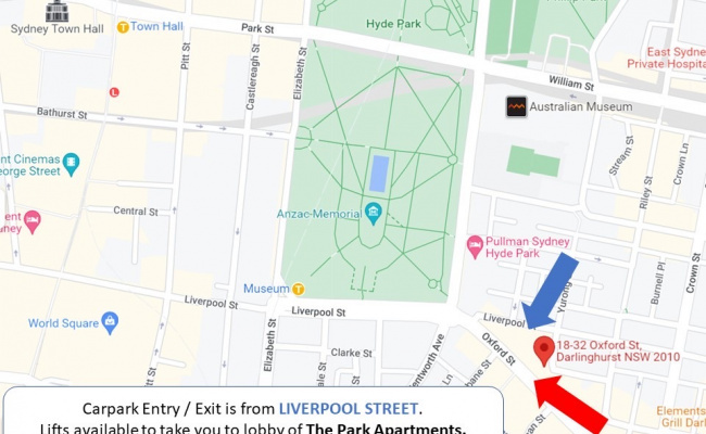 Indoor lot parking on Oxford Street in Darlinghurst New South Wales