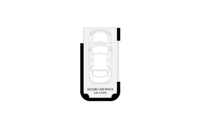 Secure car space 10 min walk to Crows Nest Metro