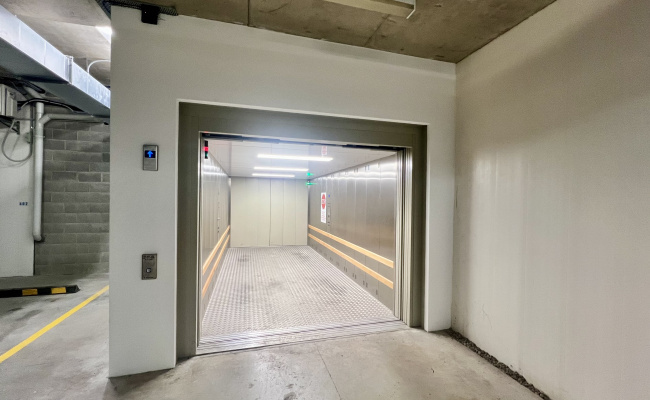 Secure underground car stacker a few steps from St Leonards/Crows Nest Train & Metro