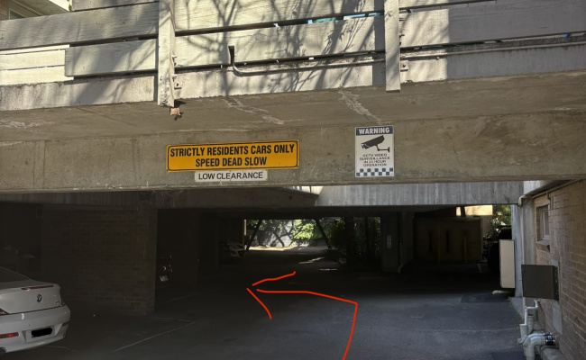 Secure South Melb Spot. Undercover, CCTV & Fast CBD Access. 3 minute walk to 1 tram stop.