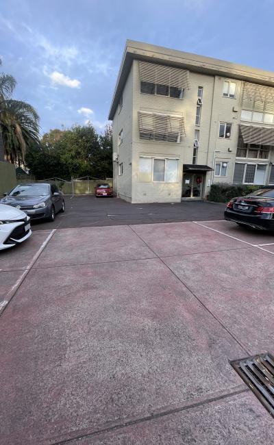 Open private car space located near the beach