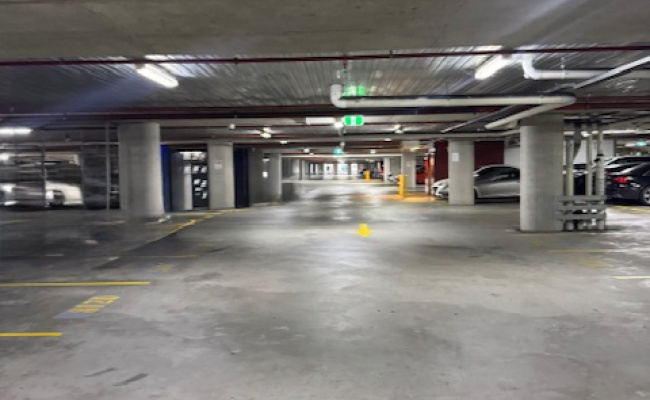 Secure undercover car space at Top Ryde City.