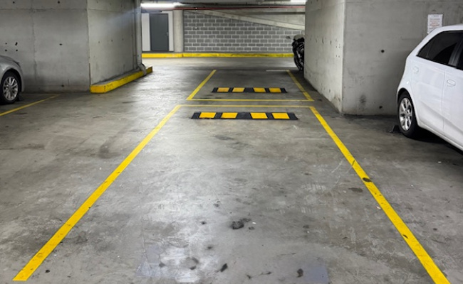 Secure undercover car space at Top Ryde City.