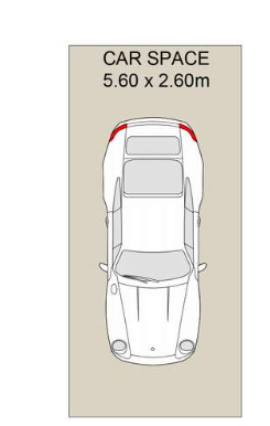 Secured parking space at great location