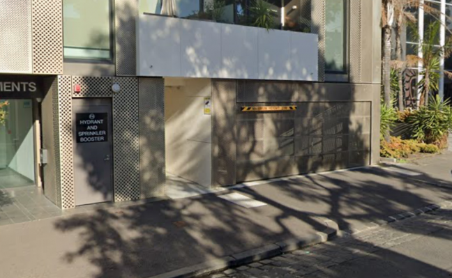 secure underground parking lot