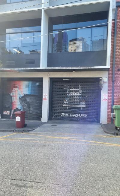 Indoor lot parking on Ross Street in South Melbourne Victoria Indoor lot parking on Ross Street in South Melbourne Victoria