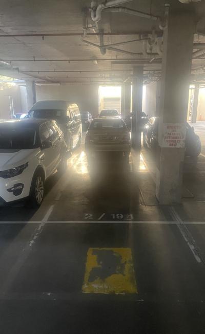 Great secure parking space just outside of the CBD