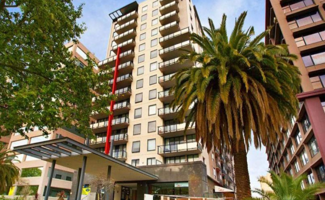 Indoor lot parking on Saint Kilda Road in Melbourne Central Business District Victoria