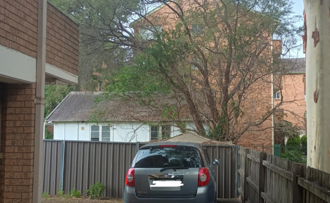 Outside parking on Sorrell Street in North Parramatta New South Wales Outside parking on Sorrell Street in North Parramatta New South Wales